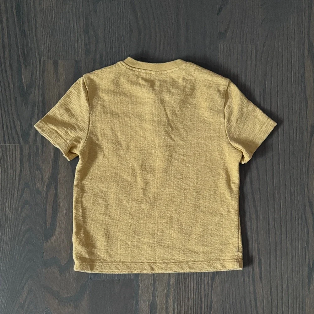 Old Navy Yellow Short-Sleeve Pocket T-Shirt | 3T